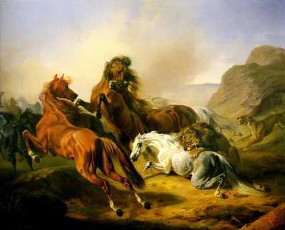 лошадь в живописи