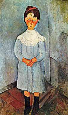 Модильяни девочка в голубом