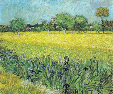 Арль вид хлебного поля