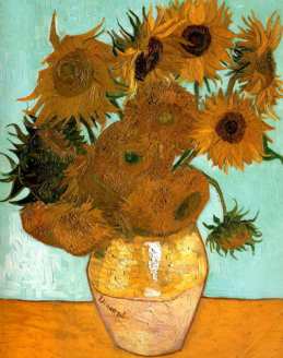 Ваза с двенадцатью подсолнухами ван гога